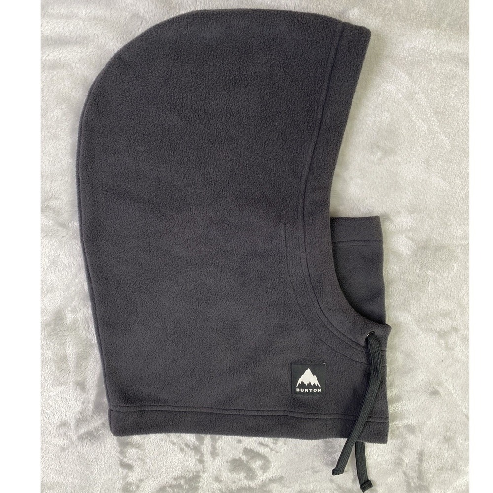 Burton Burke Hood Balaclava Adult OSFA True Black Snowboard Warm Fleece Overhood